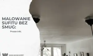 Malowanie sufitu na krzyż to klucz do gładkiej powierzchni. Zobacz proste triki, by uniknąć smug.