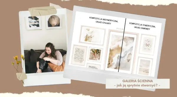 Inspirujące fajne pomysły na zdjęcia na ścianie: asymetryczna i symetryczna galeria ścienna.